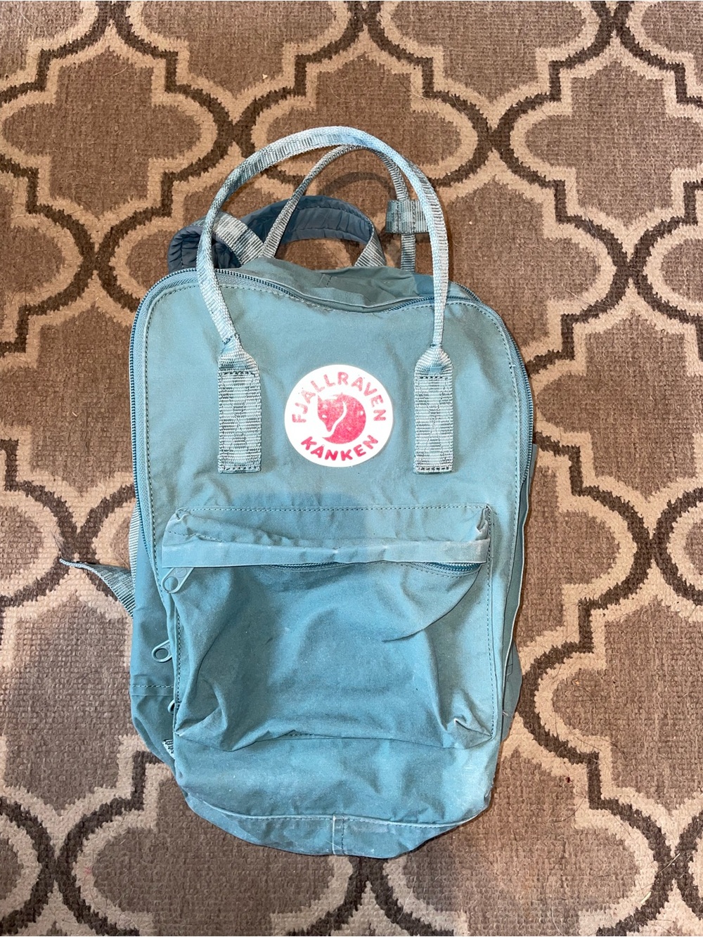 Light teal Fjallraven 15" Laptop Kånken Backpack